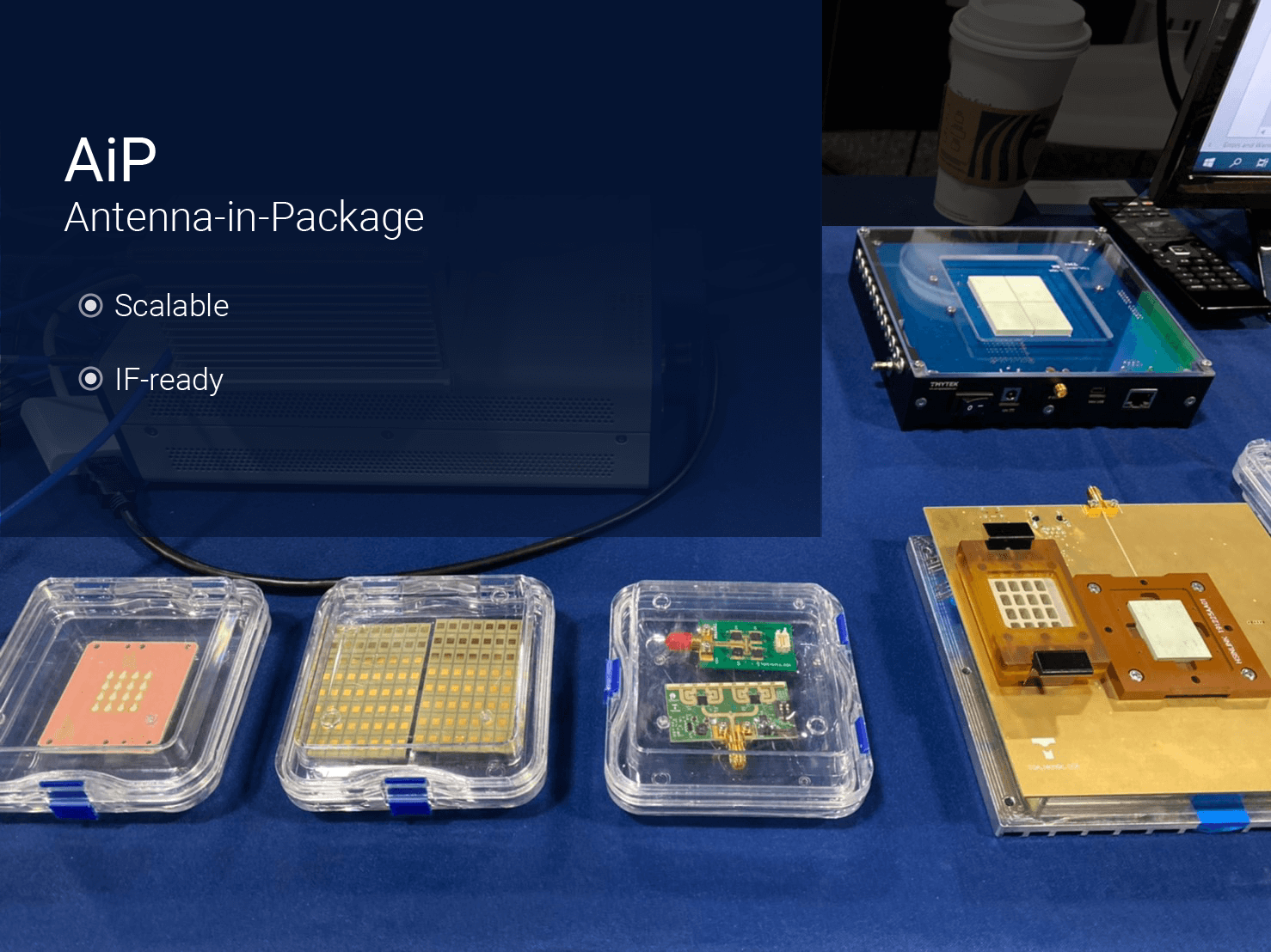 TMYTEK Showed Antenna in Package and XRifle at Satellite 2020