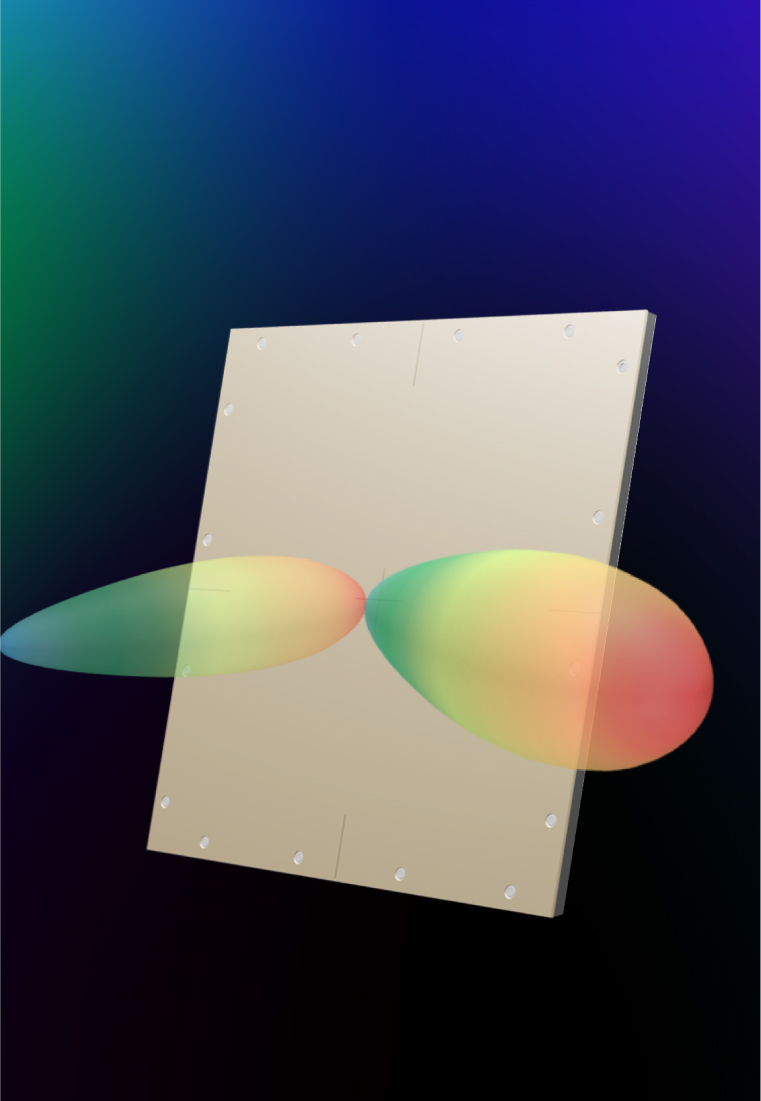 XRifle Dynamic RIS FR3 beamforming validation scenario